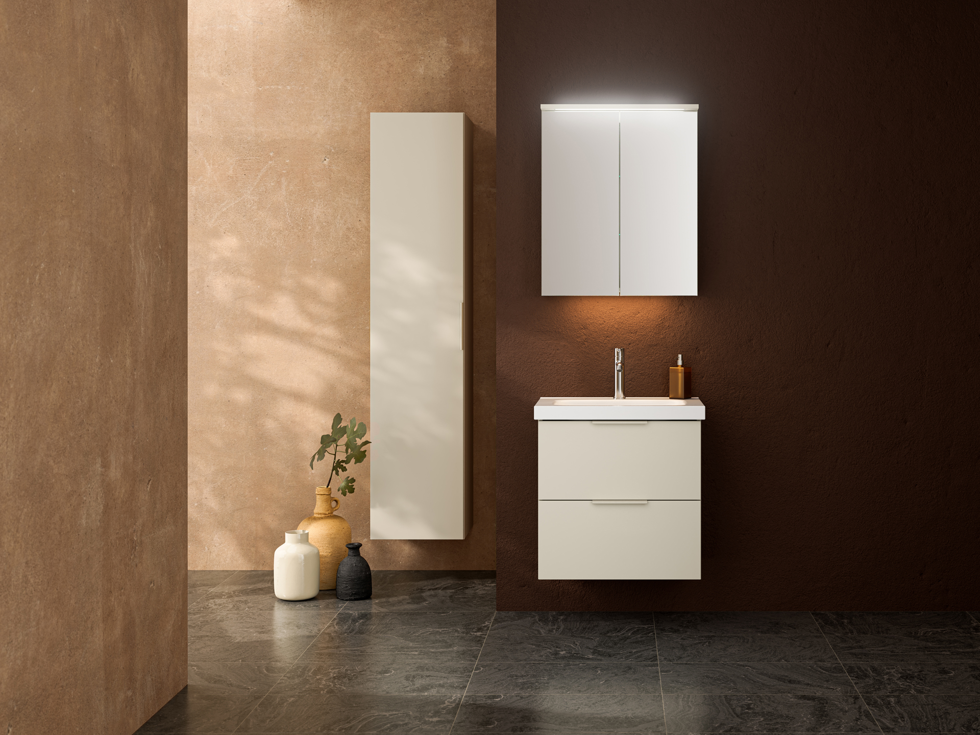 Allaskaapit emalialtaalla