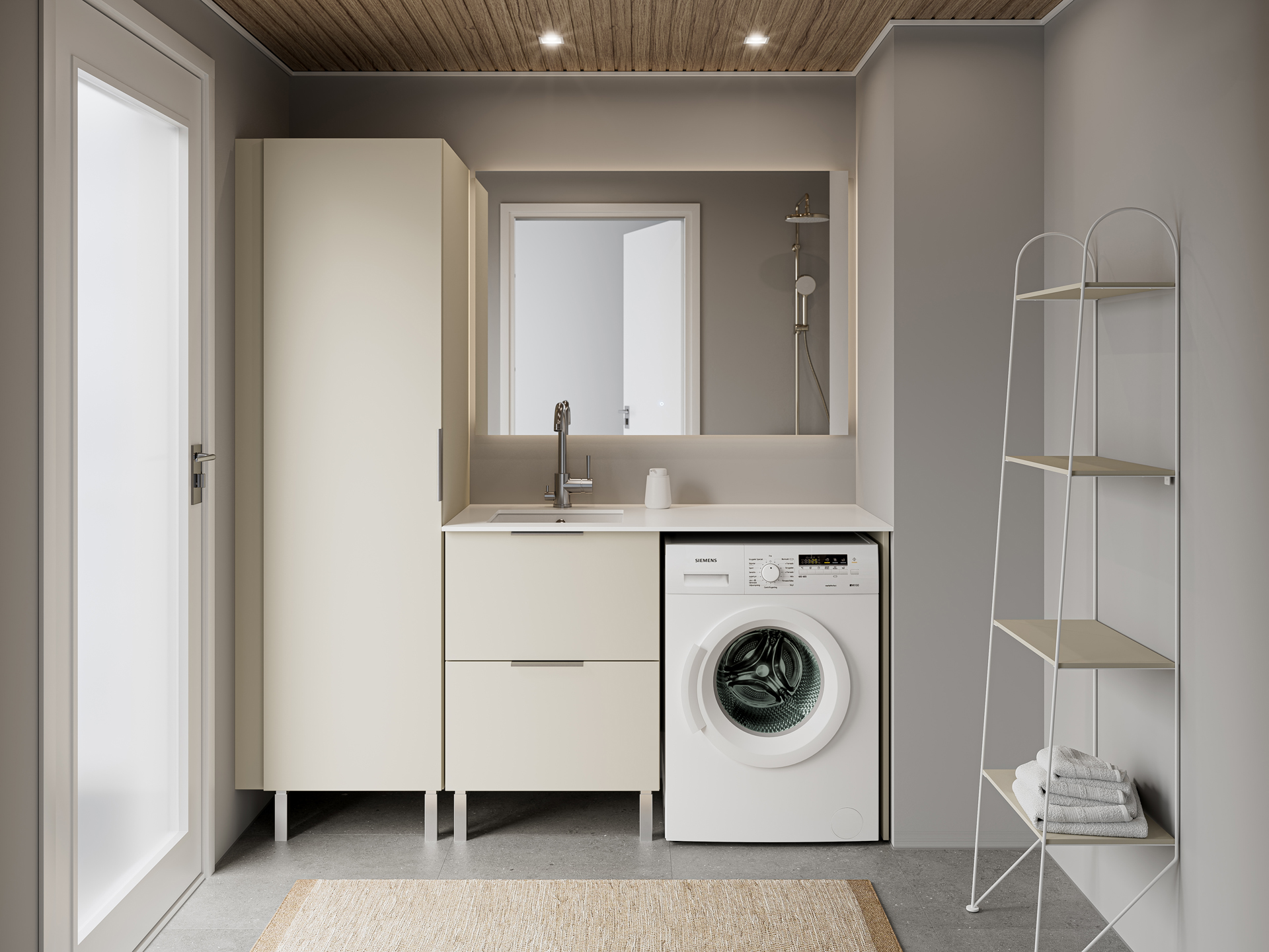 Ilona - allaskaapit pesukoneelle