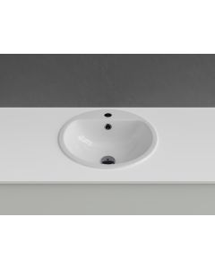 Into uppoallas, 41,5x41,5x15,5 cm, valkoinen