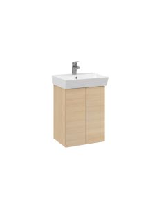 Aura allaskaappi kahdella ovella 50x35x68,3 cm vaalea tammi