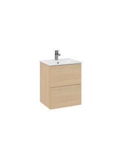 Astra allaskaappi kahdella laatikolla 50x40x60,3 cm, vaalea tammi