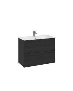 Astra allaskaappi kahdella laatikolla 80x40x60,3 cm, musta puu